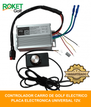 Caja electronica universal, para carros de golf 12V