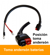 Cable para batería con toma Anderson