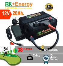 BATER�A DE LITIO RK+Energy 12V. 20Ah. CON CARGADOR