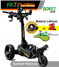 Carro de golf el�ctrico ROKET RK7 COMPACT