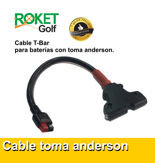 Cable para batería T-Bar con toma Anderson